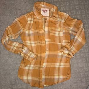 Yellow plaid shirt - button down